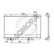 193440D SOMORA Радиатор, охлаждение двигателя