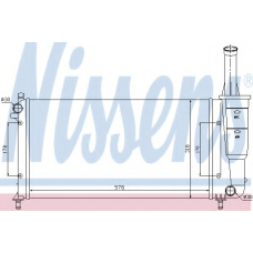61889 NISSENS Радиатор, охлаждение двигателя