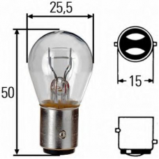 8GD 002 078-112 HELLA Лампа накаливания, фонарь сигнала тормож./ задний 