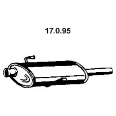 17.0.95 EBERSPACHER Средний глушитель выхлопных газов