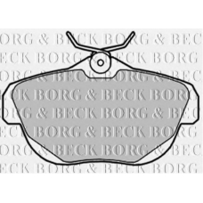 BBP1989 BORG & BECK Комплект тормозных колодок, дисковый тормоз