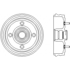 61308 PAGID Тормозной барабан