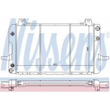 62157 NISSENS Радиатор, охлаждение двигателя