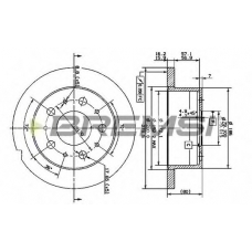 DBB574S BREMSI Тормозной диск