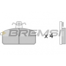 BP2151 BREMSI Комплект тормозных колодок, дисковый тормоз