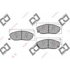 BP1304 DJ PARTS Комплект тормозных колодок, дисковый тормоз