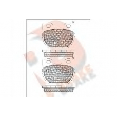 RB1090-201 R BRAKE Комплект тормозных колодок, дисковый тормоз