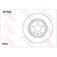 DF7820 TRW Тормозной диск