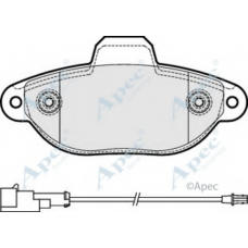 PAD1897 APEC Комплект тормозных колодок, дисковый тормоз