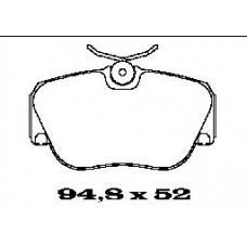 BL1219A4 FTE Комплект тормозных колодок, дисковый тормоз