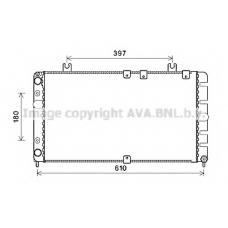 LA2021 AVA Радиатор, охлаждение двигателя