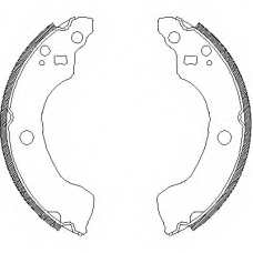 Z4189.00 WOKING Комплект тормозных колодок
