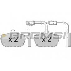 BP2610 BREMSI Комплект тормозных колодок, дисковый тормоз