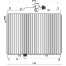 350213936000 MAGNETI MARELLI Радиатор, охлаждение двигателя