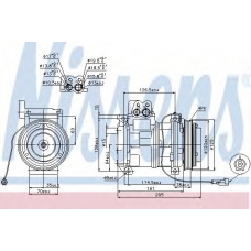 89414 NISSENS Компрессор, кондиционер