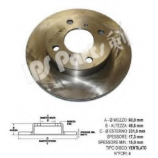 IBT-1812 IPS Parts Тормозной диск