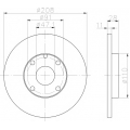 8DD 355 101-911 HELLA PAGID Тормозной диск