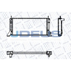 RA0120110 JDEUS Радиатор, охлаждение двигателя