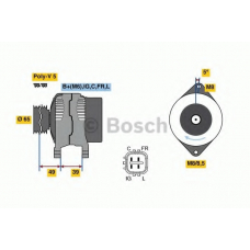 0 986 080 570 BOSCH Генератор