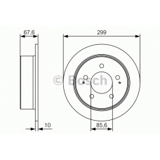 0 986 479 U21 BOSCH Тормозной диск