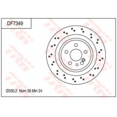 DF7349 TRW Тормозной диск