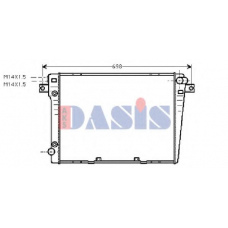 050610N AKS DASIS Радиатор, охлаждение двигателя