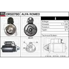 DRS0790 DELCO REMY Стартер