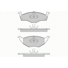 12-0914 E.T.F. Комплект тормозных колодок, дисковый тормоз