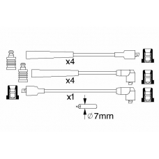 0 986 356 831 BOSCH Комплект проводов зажигания