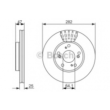 0 986 479 686 BOSCH Тормозной диск