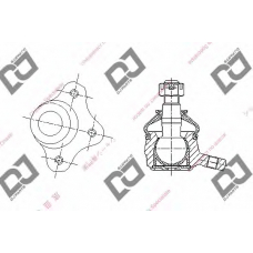 DB1053 DJ PARTS Несущий / направляющий шарнир