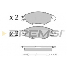 BP3019 BREMSI Комплект тормозных колодок, дисковый тормоз