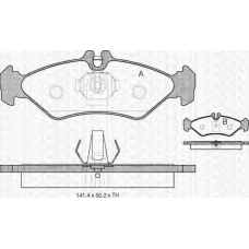 8110 23009 TRIDON Brake pads - rear