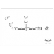 19035119 CORTECO Тормозной шланг