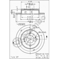 08.5737.10 BREMBO Тормозной диск