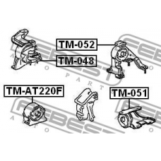 TM-AT220F FEBEST Подвеска, двигатель