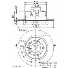 08.9859.80 BREMBO Тормозной диск