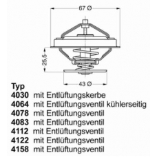 4078.79D WAHLER Термостат, охлаждающая жидкость
