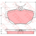 GDB1664 TRW Комплект тормозных колодок, дисковый тормоз