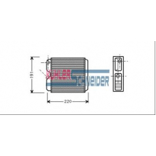 0692201 KUHLER SCHNEIDER Теплообменник, отопление салона