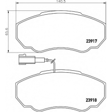 8DB 355 010-391 HELLA Комплект тормозных колодок, дисковый тормоз