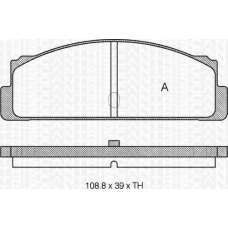 8110 15503 TRIDON Brake pads - rear