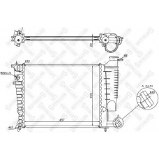 10-25026-SX STELLOX Радиатор, охлаждение двигателя