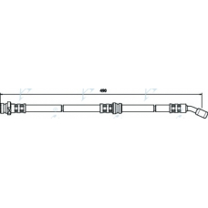 HOS3640 APEC Тормозной шланг