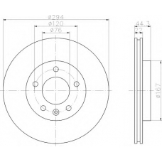 8DD 355 109-701 HELLA Тормозной диск