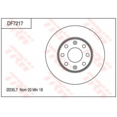 DF7217 TRW Тормозной диск