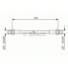 1 987 476 288 BOSCH Тормозной шланг