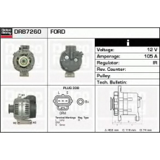 DRB7260 DELCO REMY Генератор