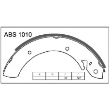 ABS1010 Allied Nippon Колодки барабанные