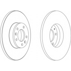 DDF1602-1 FERODO Тормозной диск